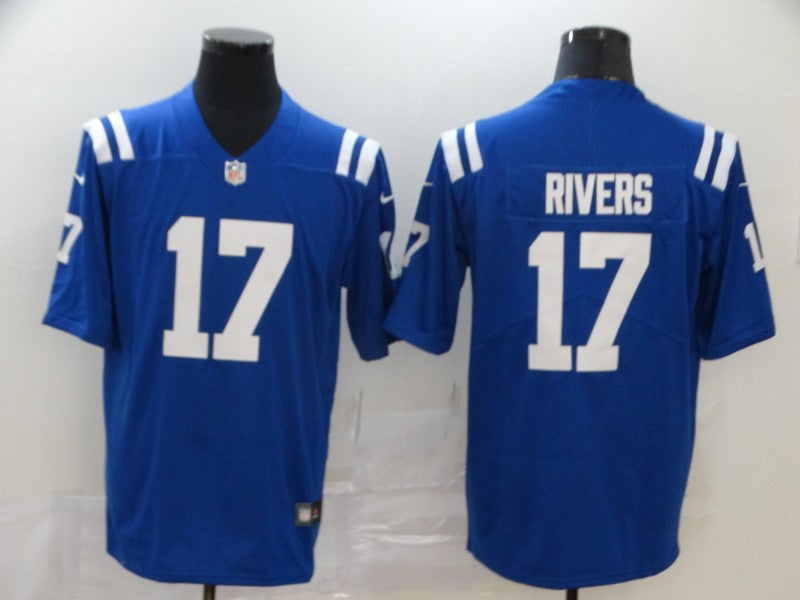 Men's Indianapolis Colts Philip Rivers #17 Blue Player Game Jersey1