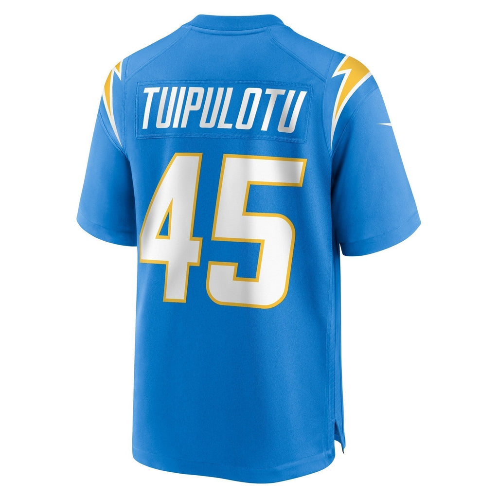 Tuli Tuipulotu Los Angeles Chargers  Team Game Jersey - Powder Blue