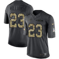 Bills #23 Aaron Williams Black Men's Stitched  Limited 2016 Salute To Service Jersey