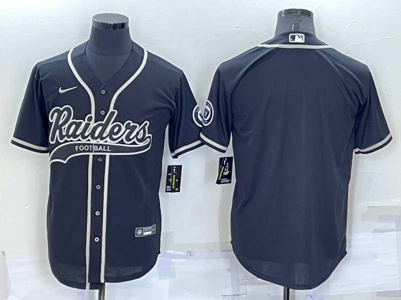 Men's Las Vegas Raiders Black Blank Jersey1