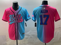 Men's Buffalo Bills Josh Allen #17 Pink/Blue Game Jersey