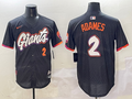 Men's San Francisco Giants Willy Adames #2 Black 2025 City Connect Limited Player Jersey