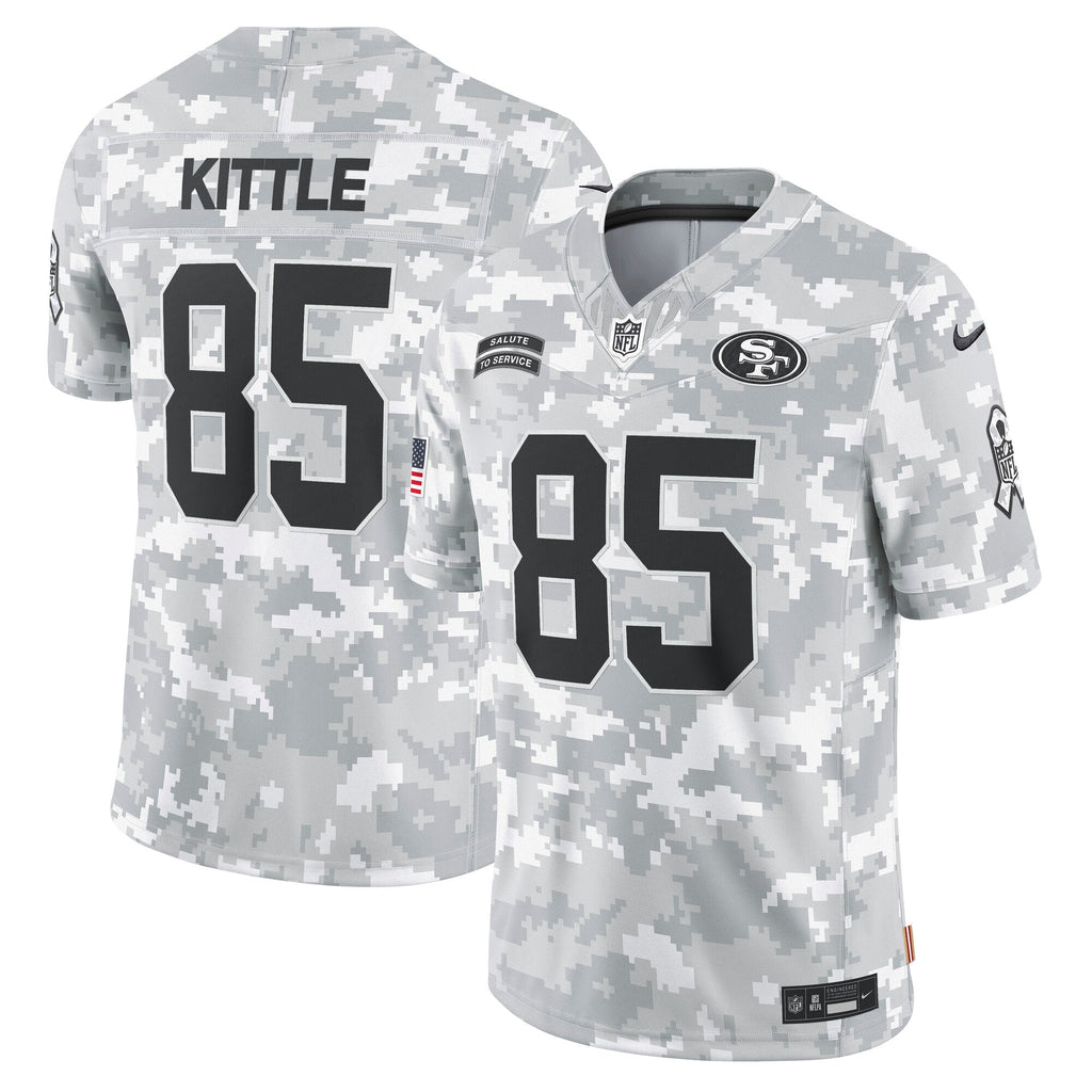 George Kittle San Francisco 49ers  2024 Salute to Service Limited Jersey - Arctic Camo