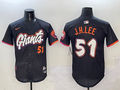 Men's San Francisco Giants Jung Hoo Lee #51 Black 2025 City Connect Limited Player Jersey1