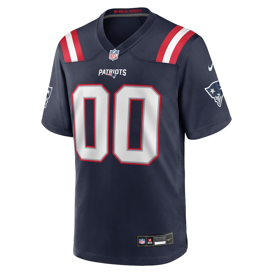 New England Patriots TreVeyon Henderson  Navy 2025  Draft Game Jersey