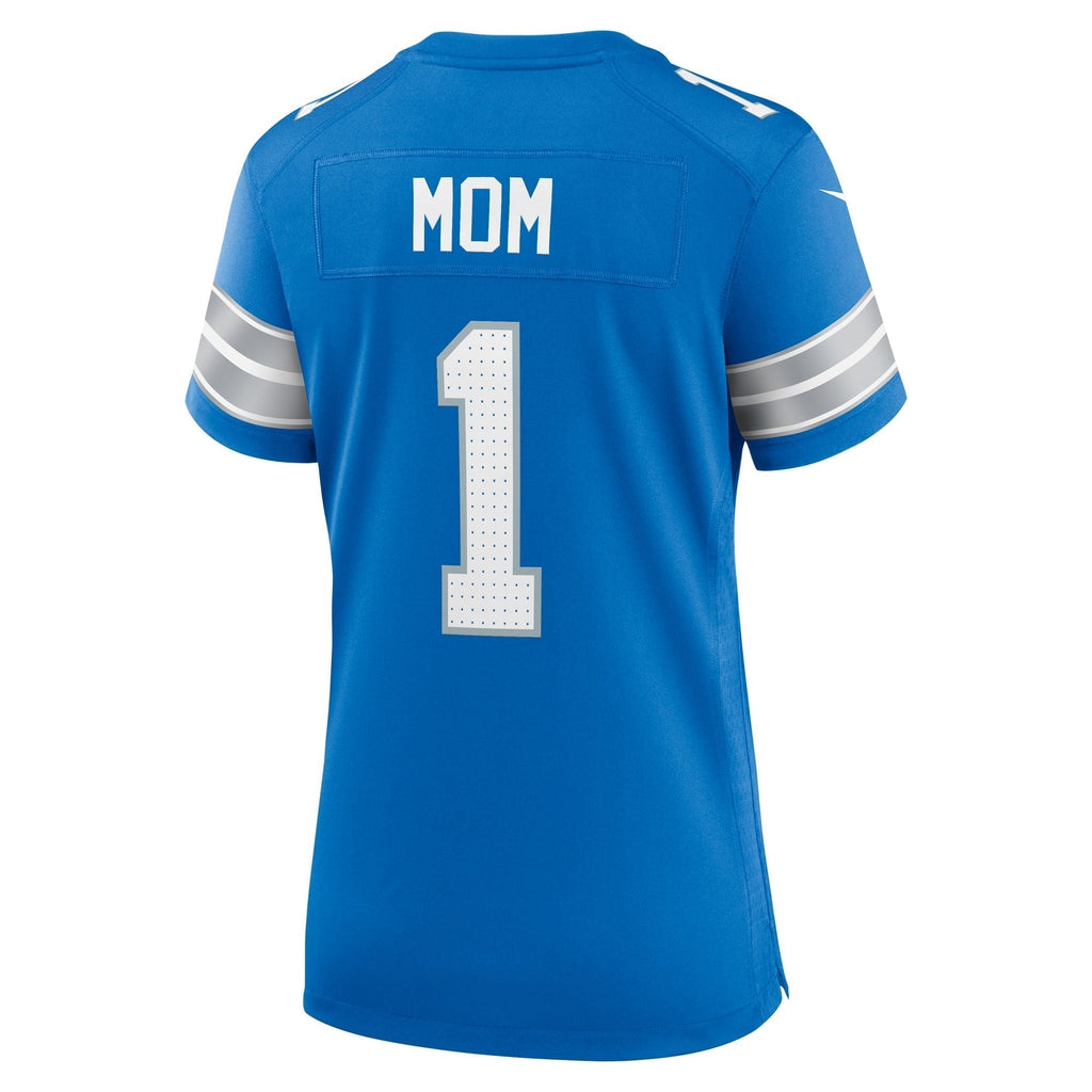 Number 1 Mom Detroit Lions  Game Jersey - Blue