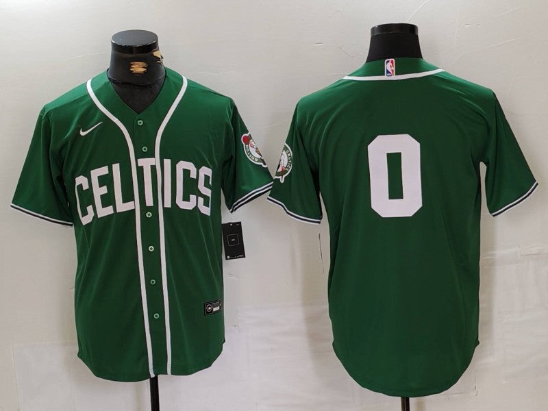 Men's Boston Celtics Jayson Tatum #0 Green Replica Player Jersey