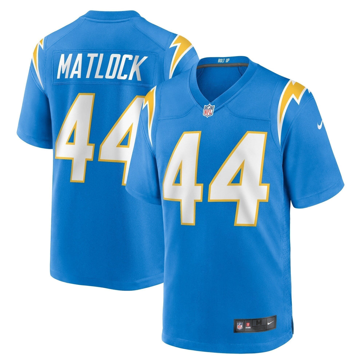Scott Matlock Los Angeles Chargers  Team Game Jersey - Powder Blue