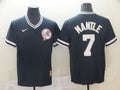 Men's New York Yankees Mickey Mantle #7 Navy Replica Player Jersey1