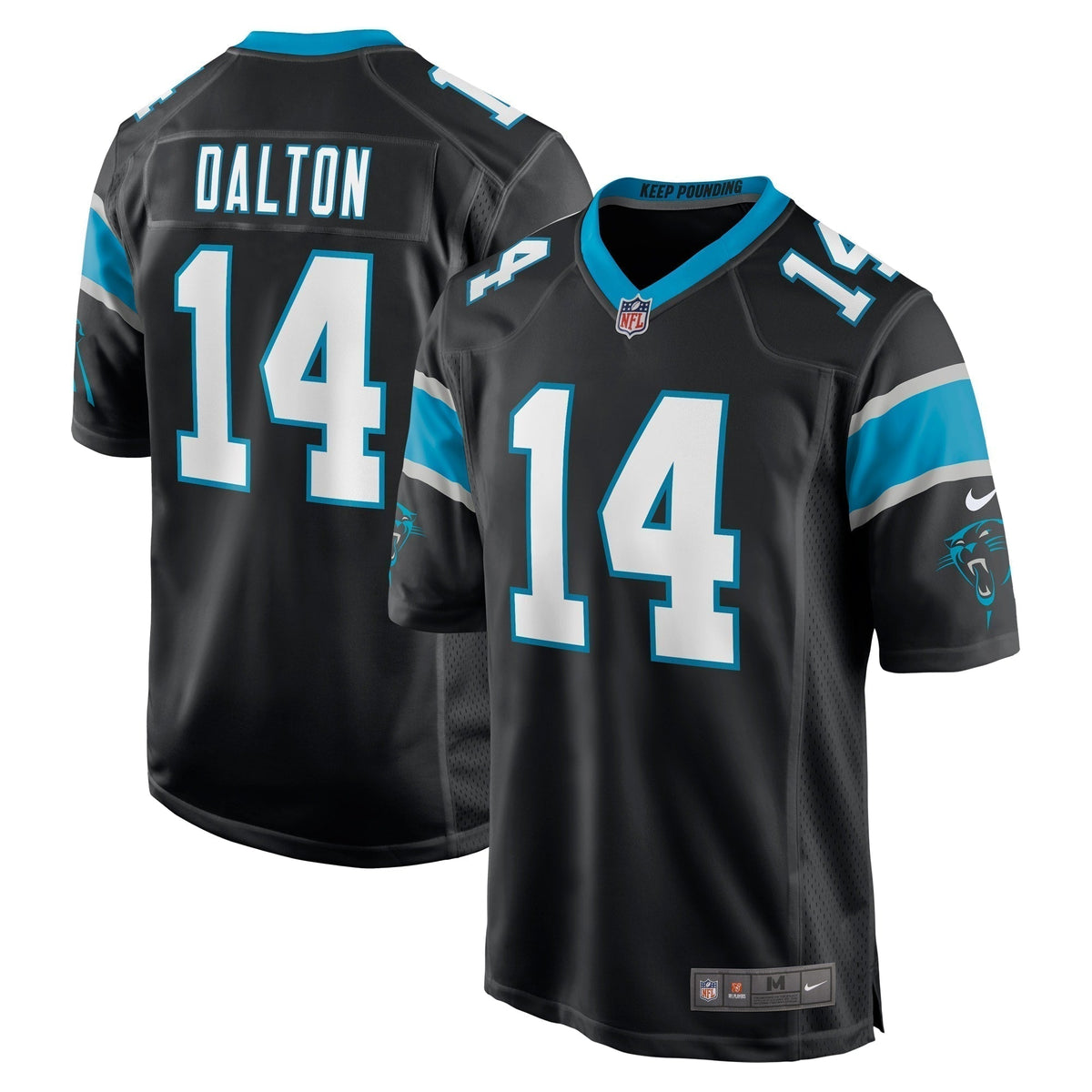 Andy Dalton Carolina Panthers  Game   Jersey - Black