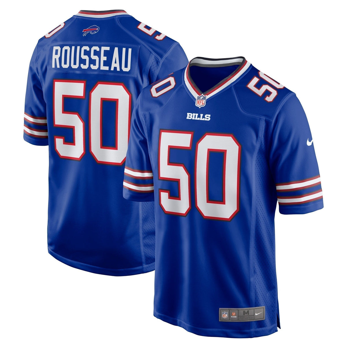 Gregory Rousseau Buffalo Bills  Game   Jersey - Royal