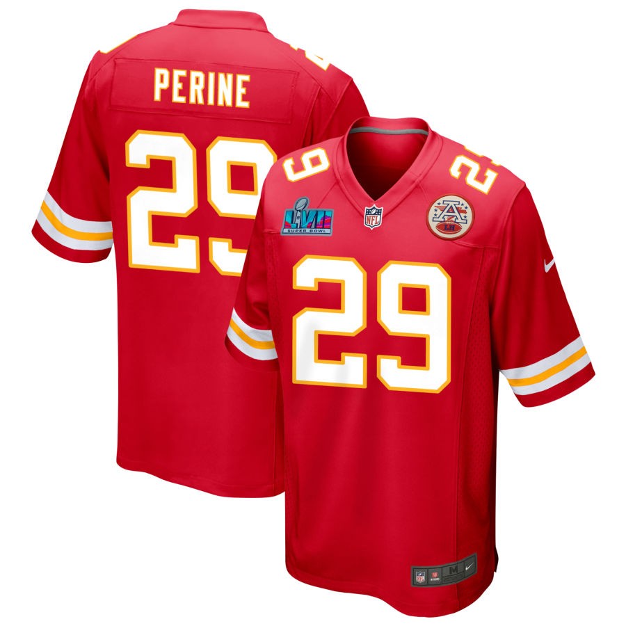 La'Mical Perine Kansas City Chiefs  Super Bowl LVII Game Jersey - Red