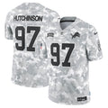 Aidan Hutchinson #97 Detroit Lions Arctic Camo Salute to Service Limited Jersey - National Football League 2024