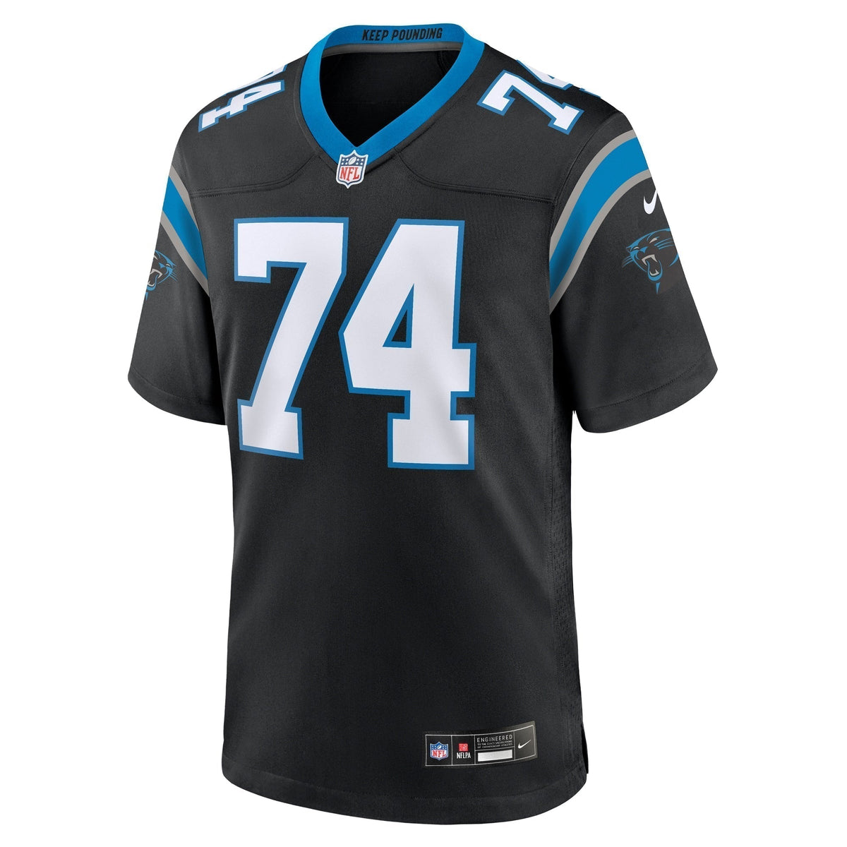 David Sharpe Carolina Panthers  Team Game Jersey -  Black