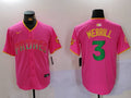 Men's San Diego Padres Jackson Merrill #3 Pink Replica Player Jersey1