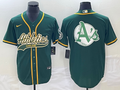 Men's Oakland Athletics Kelly Green Replica Team Jersey1 Joint Edition