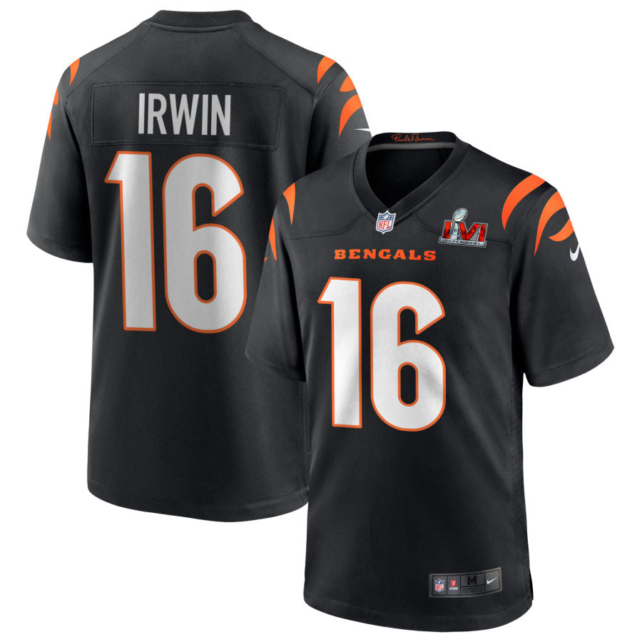 Trenton Irwin Cincinnati Bengals  Super Bowl LVI Game Jersey - Black