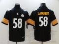 Men's Pittsburgh Steelers Jack Lambert #58 Black Game Jersey1