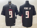 Men's Atlanta Falcons Michael Penix Jr. #9 Black 2024  Draft First Round Pick Player Game Jersey1