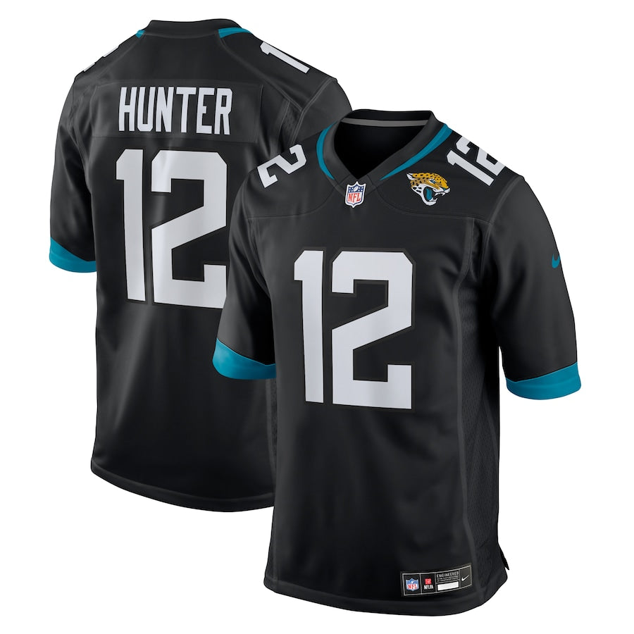 Men's Jacksonville Jaguars Travis Hunter  Black 2025  Draft First Round Pick Alternate Game Player Jersey