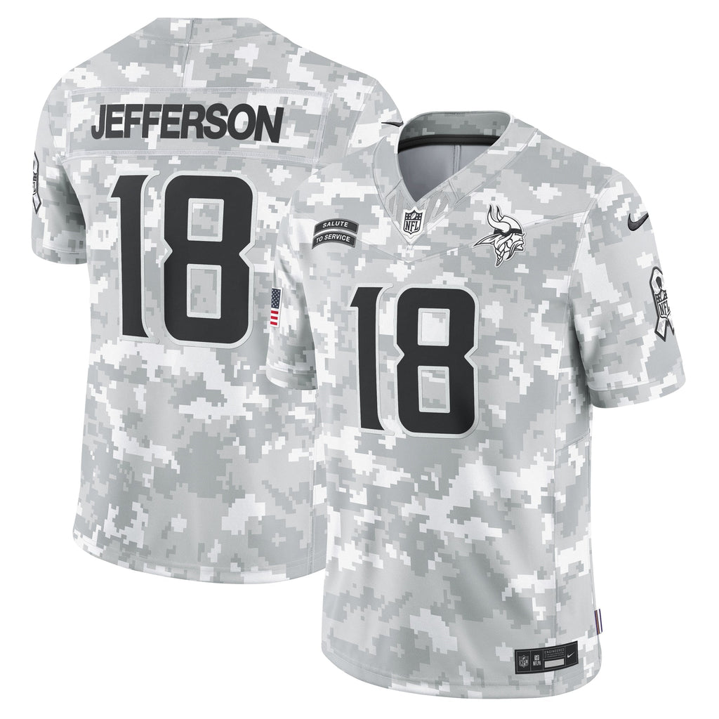 Justin Jefferson Minnesota Vikings  2024 Salute to Service Limited Jersey - Arctic Camo
