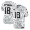 Justin Jefferson Minnesota Vikings  2024 Salute to Service Limited Jersey - Arctic Camo