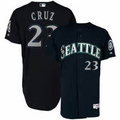 Nelson Cruz #23 Seattle Mariners Navy Blue Cool Base Stitched  Jersey