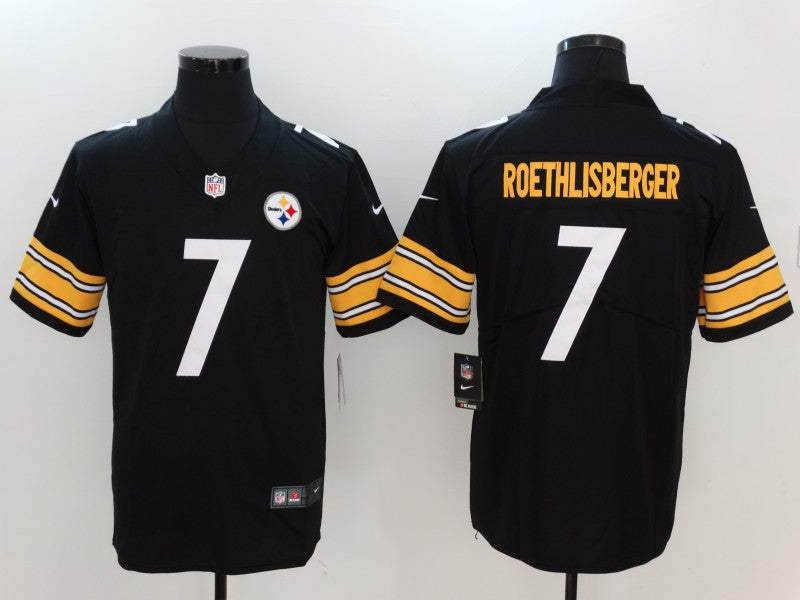 Men's Pittsburgh Steelers Ben Roethlisberger #7 Black Game Jersey1