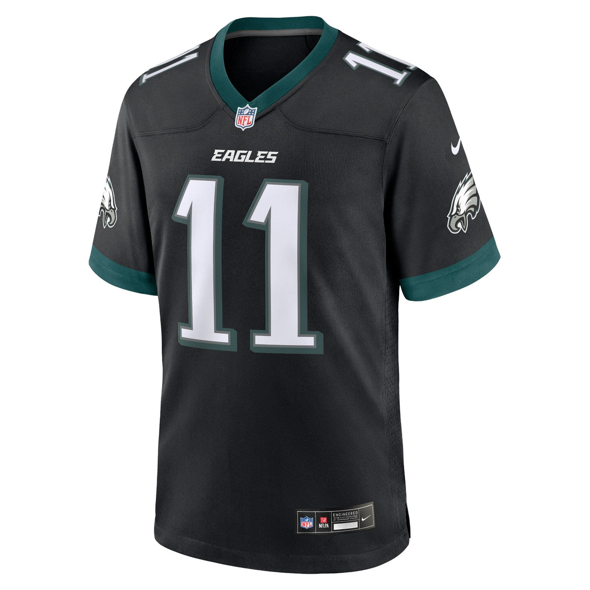 A.J. Brown Philadelphia Eagles  Alternate Game Jersey - Black