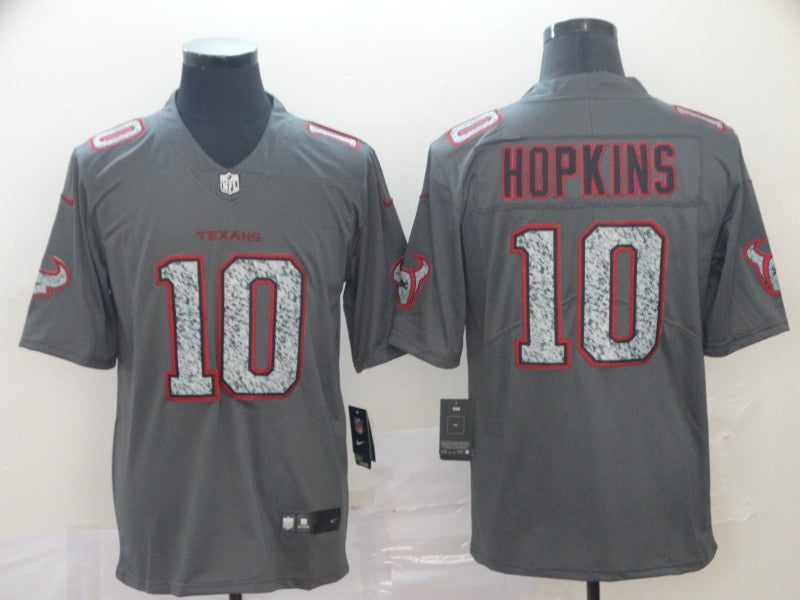 Men's Houston Texans DeAndre Hopkins #10 Gray Game Jersey1