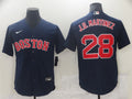 Men's Boston Red Sox J.D. Martinez #28 Navy Replica Baseball Jersey1