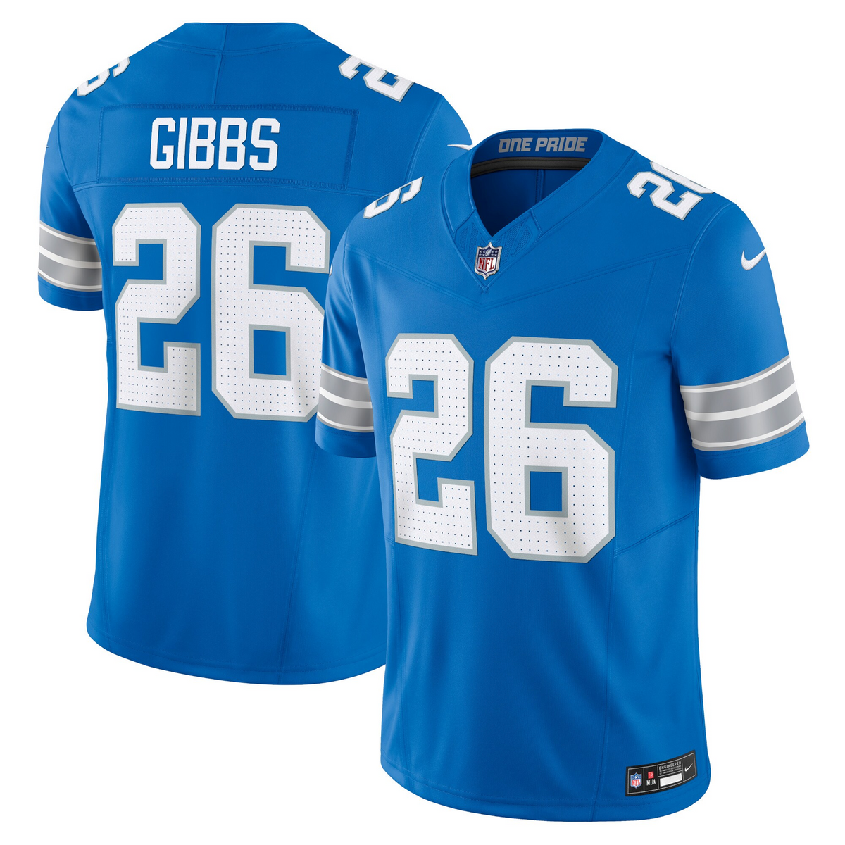 Men's Detroit Lions Jared Goff Blue Jersey
