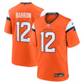 Men's Denver Broncos Jahdae Barron  Orange 2025  Draft First Round Pick Game Jersey