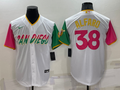 Men's San Diego Padres Jorge Alfaro #38 White Player Stitched Jersey