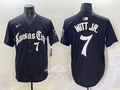 Men's Kansas City Royals Bobby Witt Jr. #7 Black Game Player Jersey