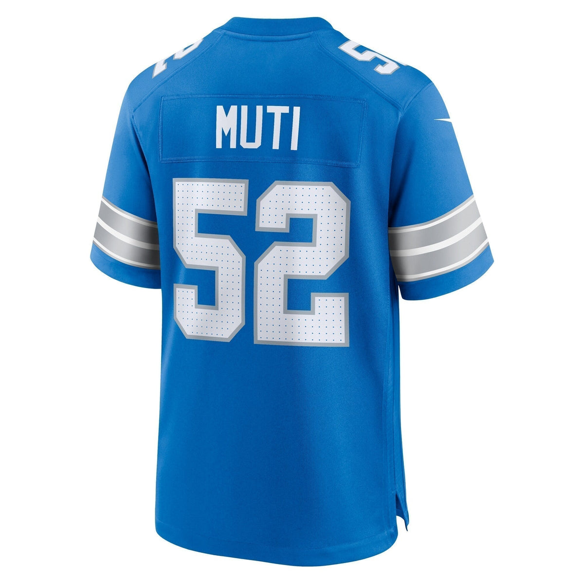 Netane Muti Detroit Lions  Game Jersey -  Blue