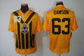 Men's Pittsburgh Steelers Dermontti Dawson #63 Gold Game Jersey1