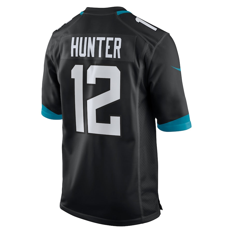 Men's Jacksonville Jaguars Travis Hunter  Black 2025  Draft First Round Pick Alternate Game Player Jersey