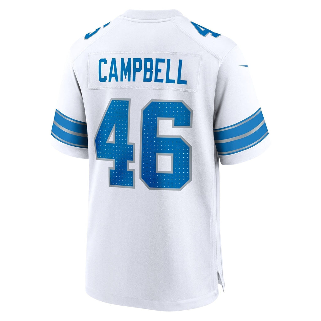Jack Campbell Detroit Lions  White Game Jersey -  White