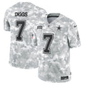 Trevon Diggs Dallas Cowboys  2024 Salute to Service Limited Jersey - Arctic Camo
