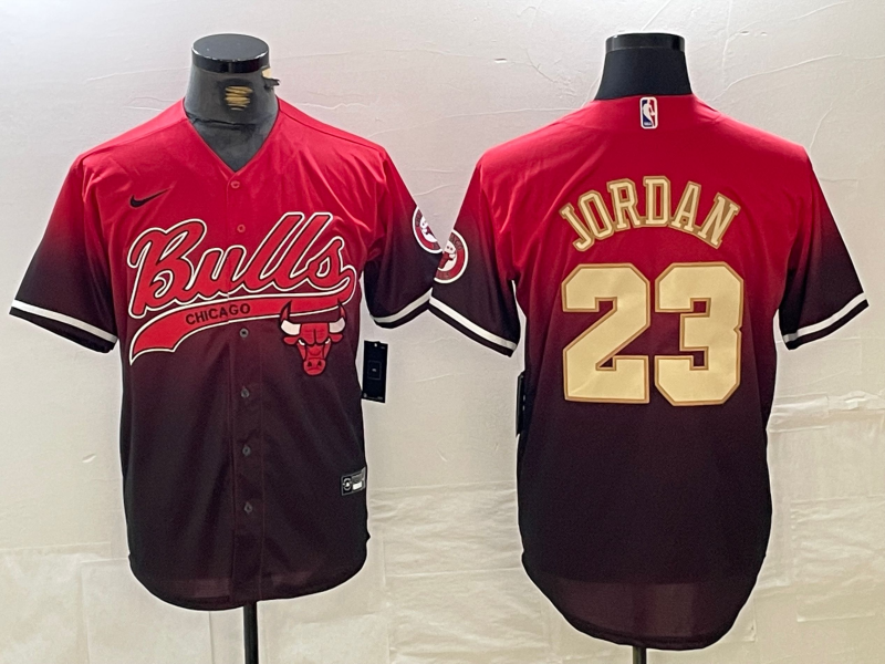 Men's Chicago Bulls Michael Jordan #23 Red City Connect Player Jersey