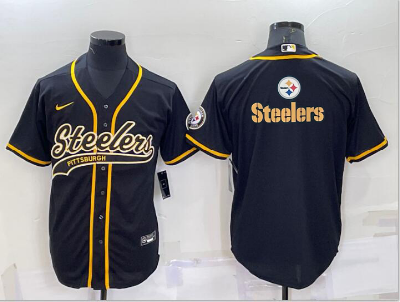 Men's Pittsburgh Steelers Black Fashion Jersey1