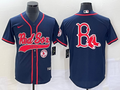 Men's Boston Red Sox Navy Player Jersey1