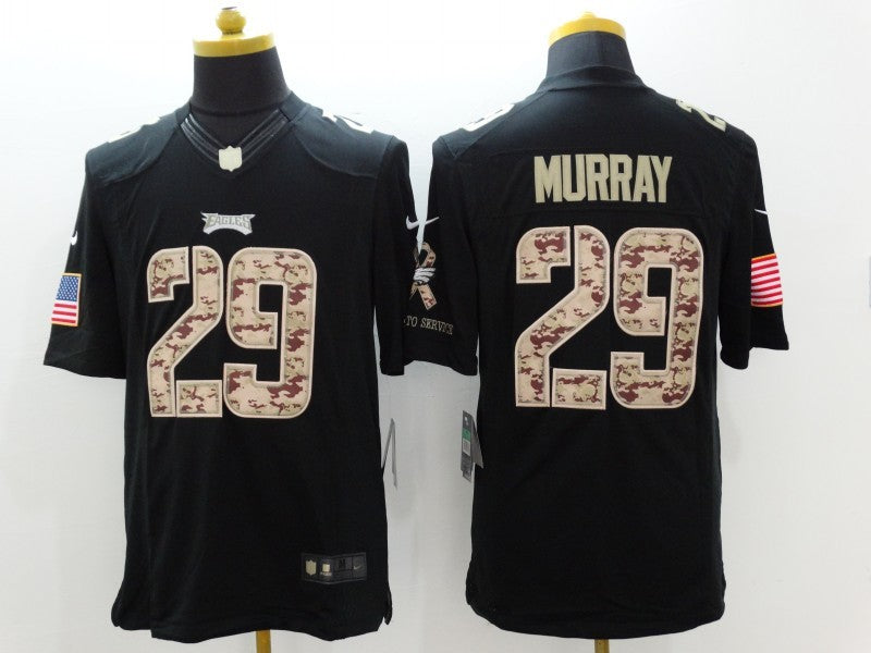 Men's Philadelphia Eagles DeMarco Murray #29 Black Game Player Jersey1