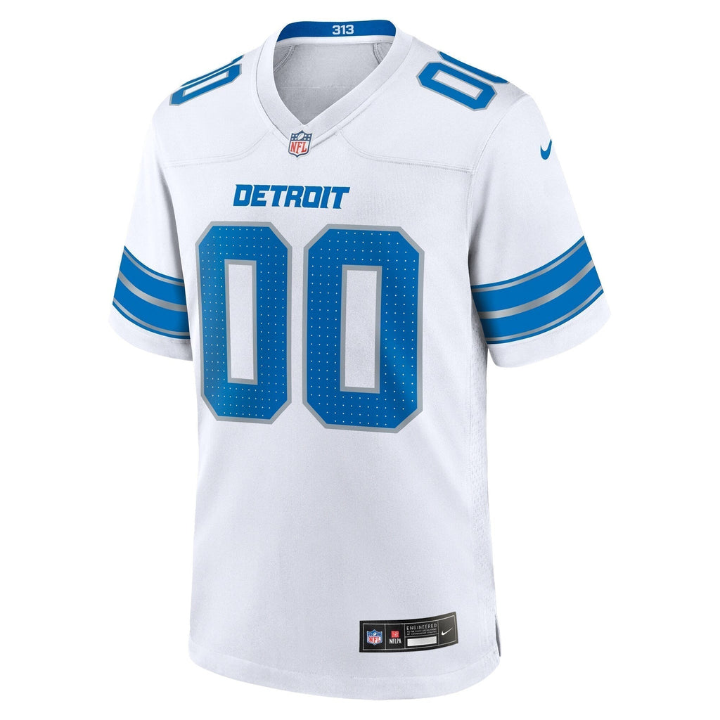 Detroit Lions  Custom Game Jersey - White