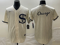 Men's Chicago White Sox Cream Replica Game Jersey1