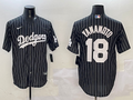 Men's Los Angeles Dodgers Yoshinobu Yamamoto #18 Black Alternate Limited Player Jersey