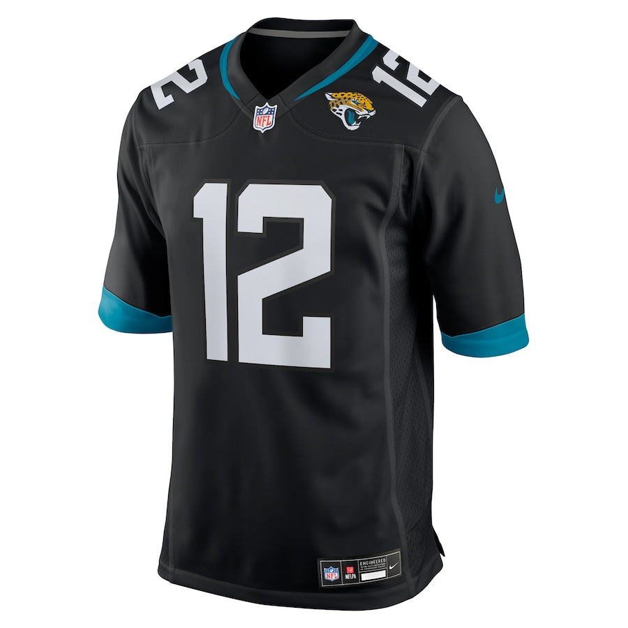 Men's Jacksonville Jaguars Travis Hunter  Black 2025  Draft First Round Pick Alternate Game Player Jersey