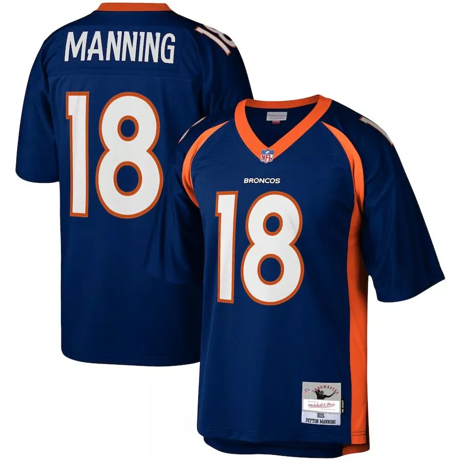 Denver Broncos Peyton Manning #18  Navy 2015  Legacy Jersey