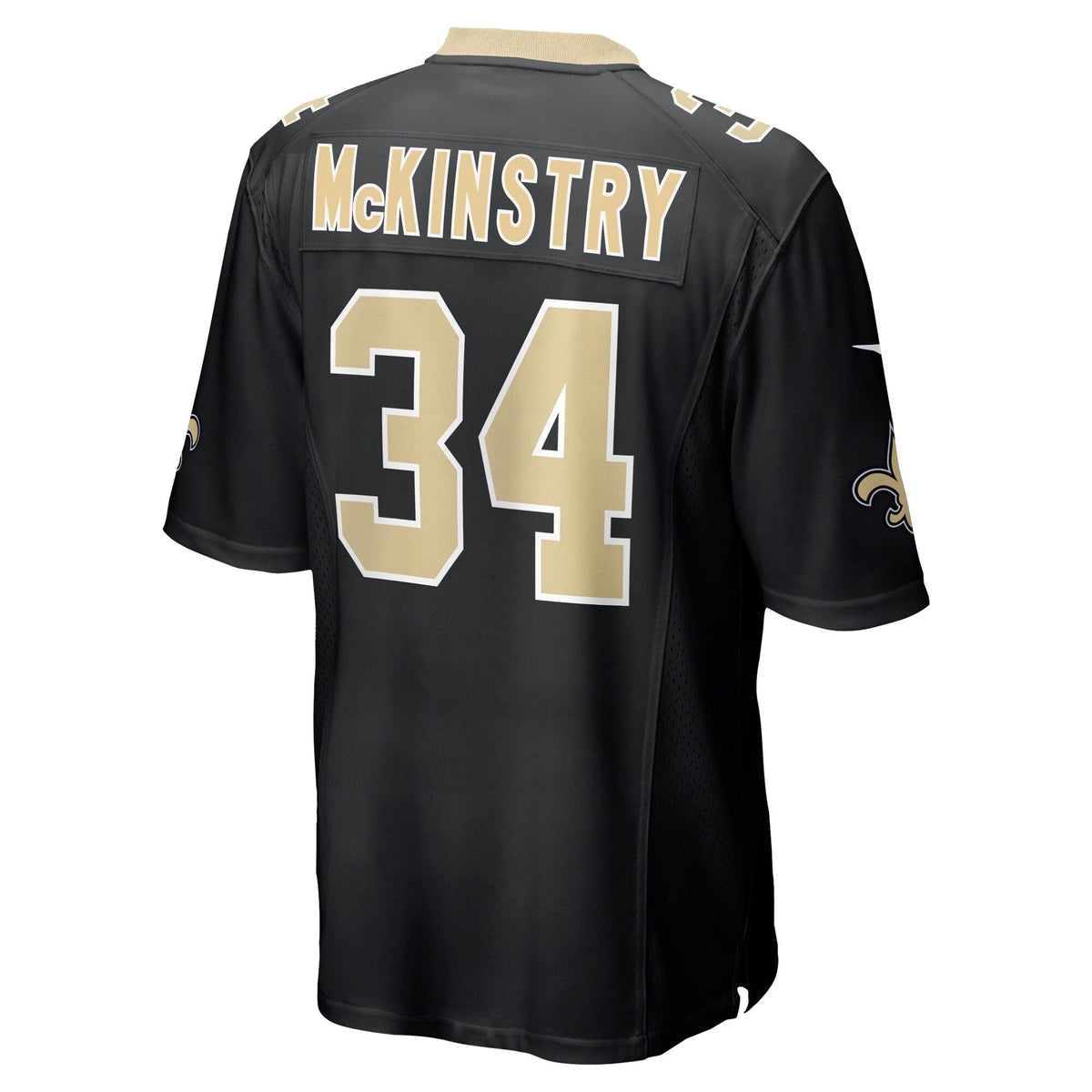 Ga'Quincy McKinstry New Orleans Saints  2024  Draft   Game Jersey - Black